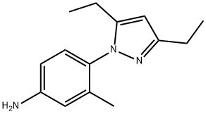 481068-97-7 Benzenamine, 4-(3,5-diethyl-1H-pyrazol-1-yl)-3-methyl- (9CI)