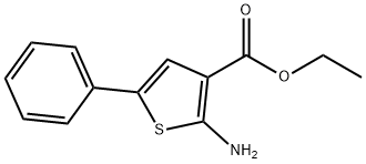 2-氨基-5-苯基噻吩-3-甲酸乙酯,4815-34-3,结构式