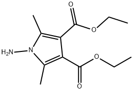 1-Amino-2,5-dimethyl-1H-pyrrole-3,4-dicarboxylic acid diethyl ester Structure