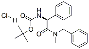 TERT-BUTYL {(1S)-2-[BENZYL(METHYL)AMINO]-2-OXO-1-PHENYLETHYL}CARBAMATE HYDROCHLORIDE, 481659-97-6, 结构式