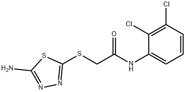 2-[(5-AMINO-1,3,4-THIADIAZOL-2-YL)SULFANYL]-N-(2,3-DICHLOROPHENYL)ACETAMIDE,481691-44-5,结构式