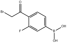 B-[4-(2-溴乙酰基)-3-氟苯基]硼酸,481725-36-4,结构式