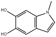 1-メチル-1H-インドール-5,6-ジオール 化学構造式