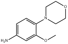 (3-メトキシ-4-モルホリン-4-イルフェニル)アミン 化学構造式