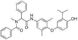482332-52-5 Benzeneacetamide, alpha-(benzoylmethylamino)-N-[4-[4-hydroxy-3-(1-methylethyl)phenoxy]-3,5-dimethylphenyl]- (9CI)