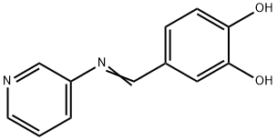 1,2-Benzenediol, 4-[(3-pyridinylimino)methyl]- (9CI) 结构式