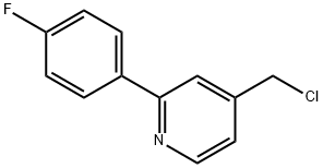 4-(CHLOROMETHYL)-2-(4-FLUOROPHENYL)PYRIDINE 结构式