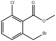 METHYL 2-BROMOMETHYL-6-CHLORO-BENZOATE 化学構造式