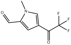 1H-Pyrrole-2-carboxaldehyde, 1-methyl-4-(trifluoroacetyl)- (9CI) Structure