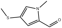 1H-Pyrrole-2-carboxaldehyde, 1-methyl-4-(methylthio)- (9CI) Structure