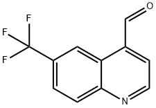 6-(三氟甲基)喹啉-4-甲醛 结构式