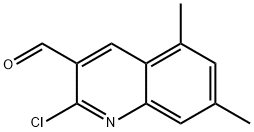 2-CHLORO-5,7-DIMETHYL-3-QUINOLINECARBALDEHYDE Structure