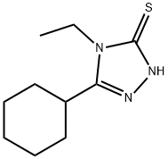 3H-1,2,4-Triazole-3-thione,5-cyclohexyl-4-ethyl-2,4-dihydro-(9CI) Struktur