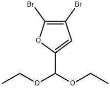 2,3-二溴-5-(二乙氧基甲基)-呋喃 结构式