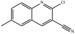2-CHLORO-6-METHYLQUINOLINE-3-CARBONITRILE,483287-37-2,结构式
