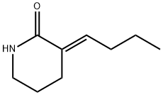 2-Piperidinone, 3-butylidene-, (3E)- (9CI) Struktur