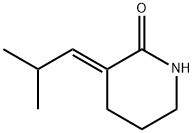 2-Piperidinone, 3-(2-methylpropylidene)-, (3E)- (9CI) Structure