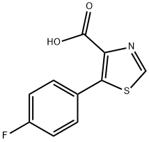 5-(4-fluorophenyl)-1,3-thiazole-4-carboxylic acid 结构式