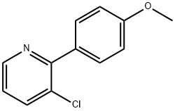 3-CHLORO-2-(4-METHOXYPHENYL)PYRIDINE, 483324-02-3, 结构式