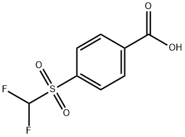 4-三氟甲烷磺酰基-苯甲酸, 4837-22-3, 结构式