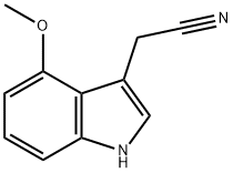4-甲氧基吲哚-3-乙腈, 4837-74-5, 结构式
