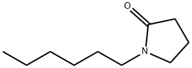 1-ヘキシルピロリジン-2-オン 化学構造式