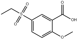 2-甲氧基-5-乙砜基苯甲酸,4840-63-5,结构式