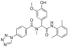 Benzeneacetamide, N-(2,6-dimethylphenyl)-4-hydroxy-3-methoxy-alpha-[methyl[4-(1H-tetrazol-1-yl)benzoyl]amino]- (9CI)|