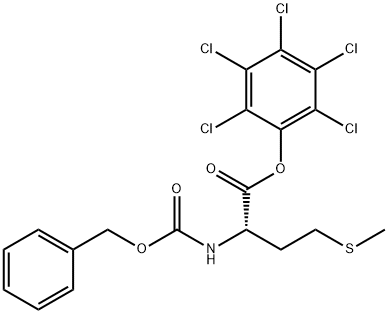 N-[(Benzyloxy)carbonyl]-L-methionine pentachlorophenyl ester 结构式