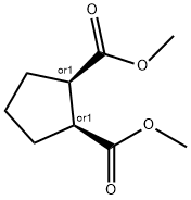 (1R,2S)-1,2-Cyclopentanedicarboxylic acid dimethyl ester,4841-91-2,结构式