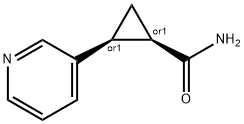 Cyclopropanecarboxamide, 2-(3-pyridinyl)-, (1R,2S)-rel- (9CI) Struktur