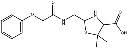 苯氧基甲酰胺甲基(二甲基)二氢噻唑甲酸 结构式