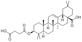 Succinyl oleanolic acid 化学構造式