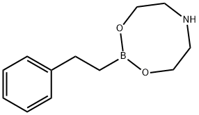2-苯基乙基-1-硼酸二乙醇胺酯, 4848-04-8, 结构式