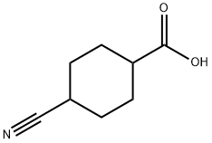 4-Cyanocyclohexane-1-carboxylic acid, 4848-16-2, 结构式