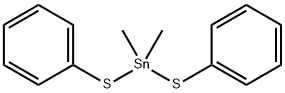 Dimethylbis(phenylthio)stannane Struktur