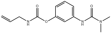 N-Allylcarbamic acid 3-[[(dimethylamino)carbonyl]amino]phenyl ester Struktur