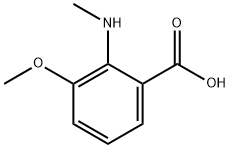 3-メトキシ-2-(メチルアミノ)安息香酸 化学構造式