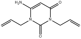 6-氨基-1,3-二-2-丙烯-1-基-2,4(1H,3H)-嘧啶二酮, 4852-19-1, 结构式