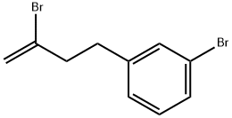 2-ブロモ-4-(3-ブロモフェニル)-1-ブテン 化学構造式