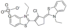 2-(2-CHLORO-3-[3-ETHYL-1,3-BENZOTHIAZOL-2(3H)-YLIDENE]-1-CYCLOPENTEN-1-YL)-3-ETHYL-1,3-BENZOTHIAZOL-3-IUM PERCHLORATE,485403-51-8,结构式
