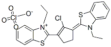 2-(2-CHLORO-3-[3-ETHYL-1,3-BENZOTHIAZOL-2(3H)-YLIDENE]-1-CYCLOPENTEN-1-YL)-3-ETHYL-1,3-BENZOTHIAZOL-3-IUM PERCHLORATE Structure