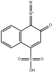 1,2-NAPHTHOXY-DIAZOLE-4-SULFONIC ACID 化学構造式