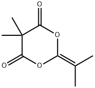 5,5-ジメチル-2-(1-メチルエチリデン)-1,3-ジオキサン-4,6-ジオン 化学構造式