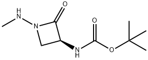 Carbamic acid, [(3S)-1-(methylamino)-2-oxo-3-azetidinyl]-, 1,1-dimethylethyl,485831-53-6,结构式