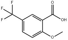 2-甲氧基-5-三氟甲基苯甲酸,4864-01-1,结构式