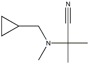 Propanenitrile, 2-[(cyclopropylmethyl)methylamino]-2-methyl- (9CI) 结构式