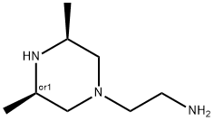 1-Piperazineethanamine,3,5-dimethyl-,(3R,5S)-rel-(9CI) 化学構造式