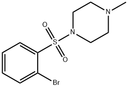 1-(2-BROMOPHENYLSULFONYL)-4-METHYLPIPERAZINE,486422-18-8,结构式
