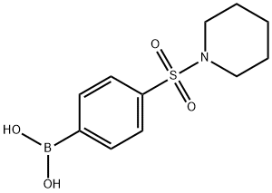 4-(哌啶-1-基磺酰)苯基硼酸,486422-58-6,结构式